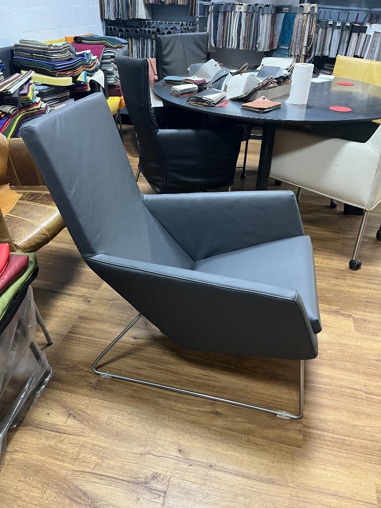 Don Fauteuil met hocker van Gerard van den Berg Label, Nieuw, 75 tot 100 cm, Ophalen of Verzenden, Leer