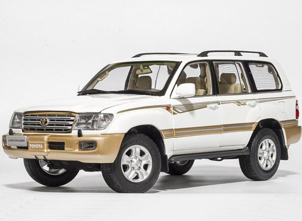 1:18 Toyota Landcruiser LC100 - Wit - HQ Model!, Overige merken, Auto, ., Nieuw