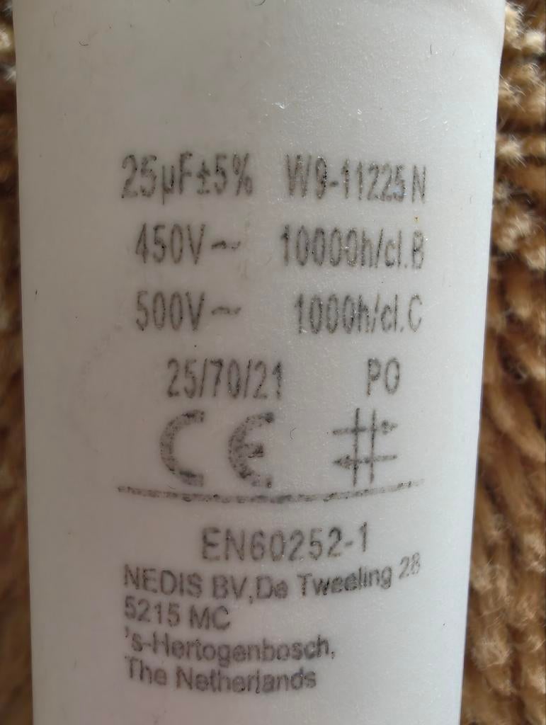 Condensator 25µF - Nieuw, Ophalen of Verzenden, Nieuw