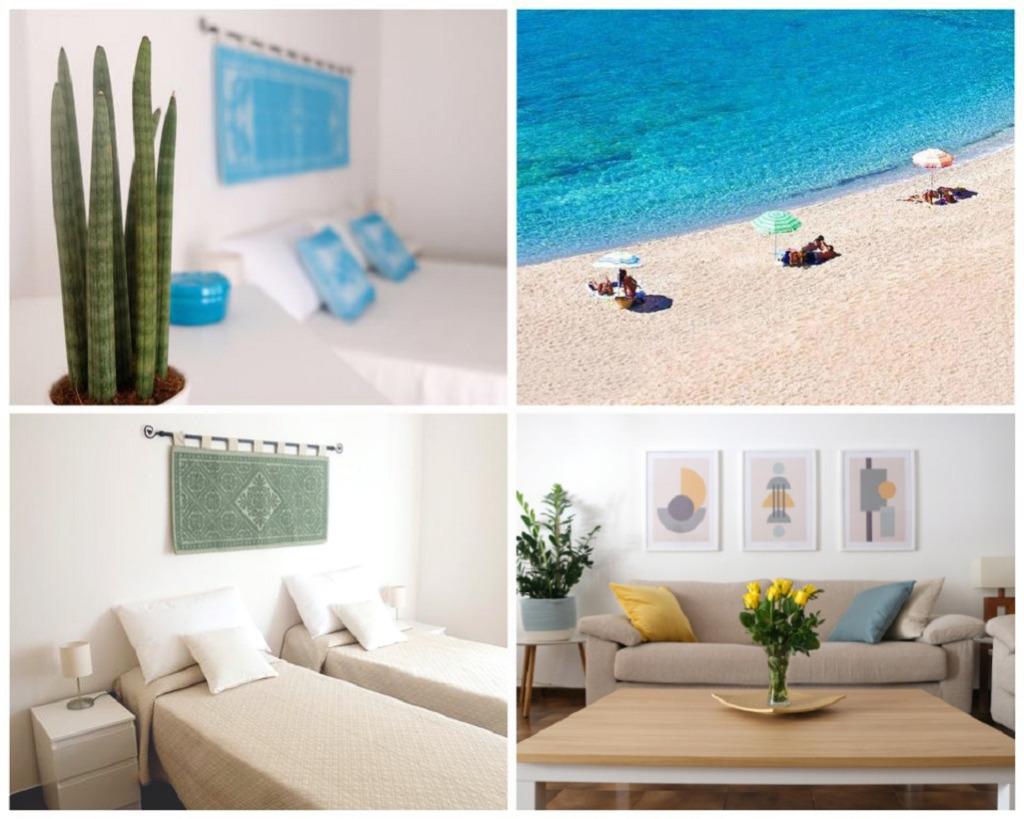 vakantiehuis particulier 100mt van strand Alghero - Sardinie, Vakantie, Sardinië, Appartement, 1 slaapkamer, Wasmachine