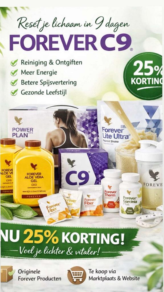 Forever C9 Detox Programma - Nieuw!, Ophalen of Verzenden, Nieuw, Poeder of Drank