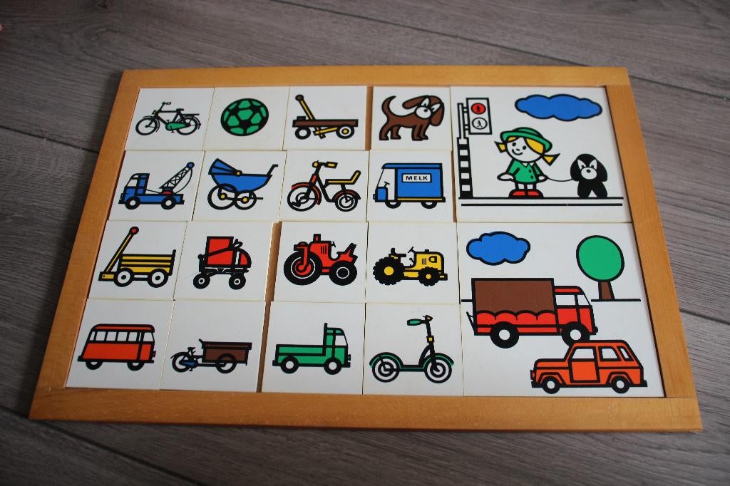 Rolf verkeerspuzzel - ontwikkelingsmateriaal Montessori, Kinderen en Baby's, Ophalen of Verzenden, Gebruikt, Puzzelen