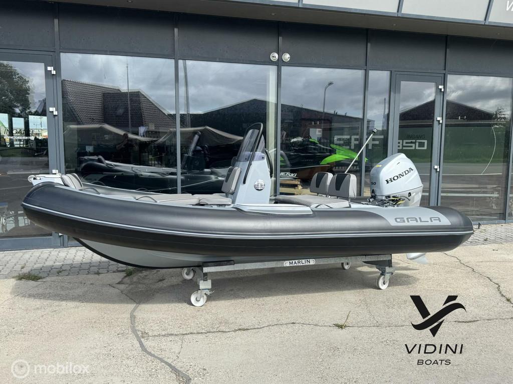 Gala V420 Alu rib uitgerust met Honda 50pk, Watersport en Boten, Rubberboten, Nieuw, Gala, Benzine