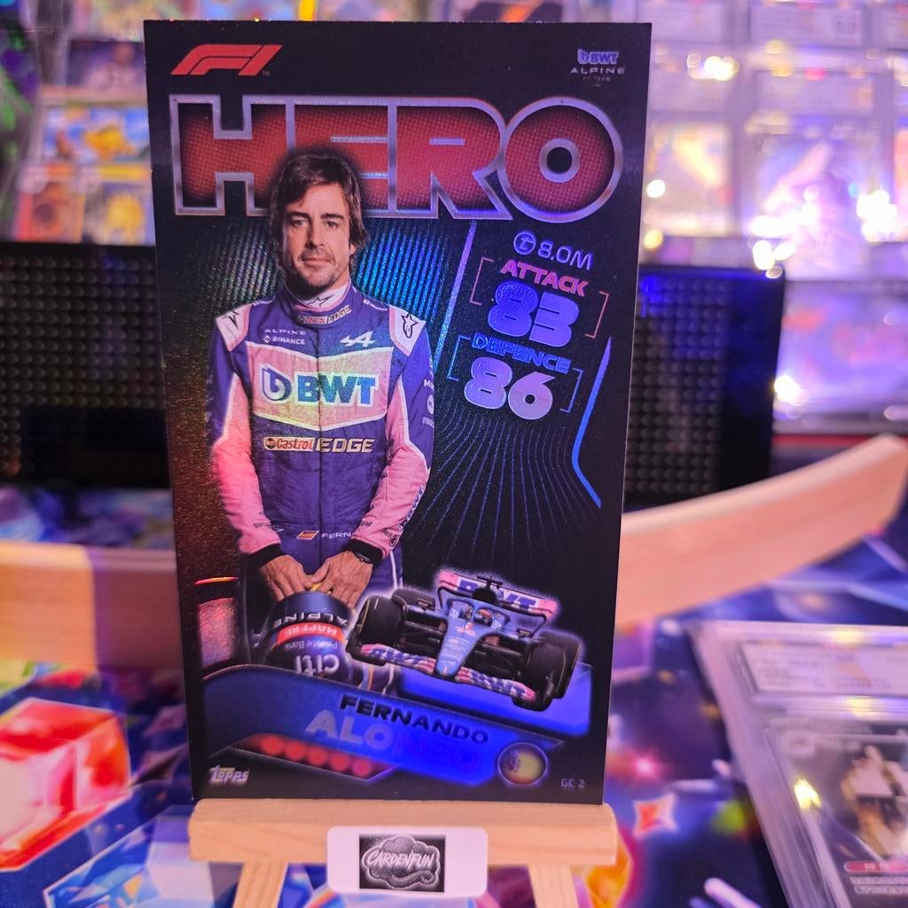 Formule 1 kaart - Fernando Alonso, Ophalen of Verzenden, Zo goed als nieuw, Losse kaart