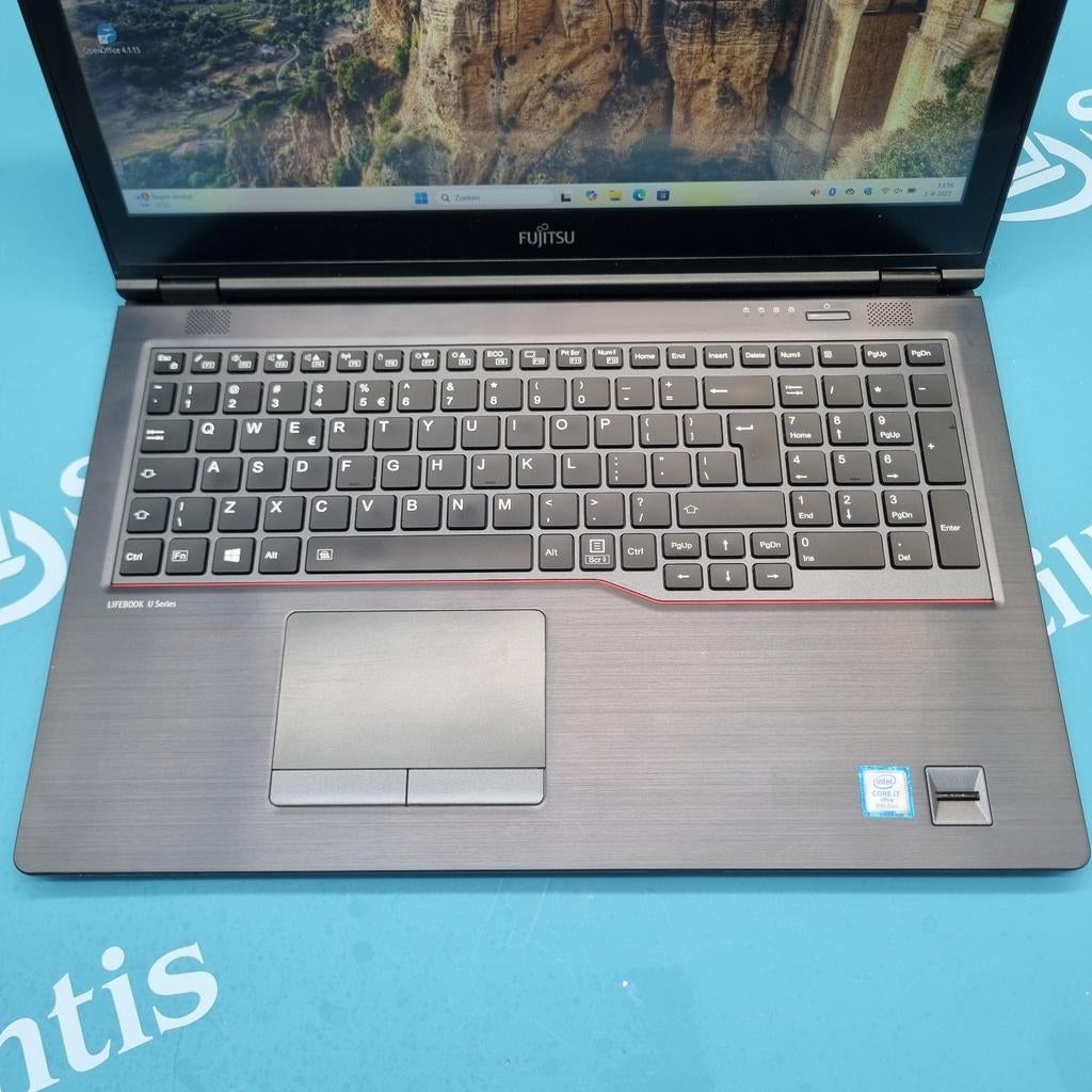 Fuijtsu Lifebook U758 , Intel Core i7 8650u , 6 mnd garantie, 256 GB, 8 GB, Ophalen of Verzenden, Zo goed als nieuw