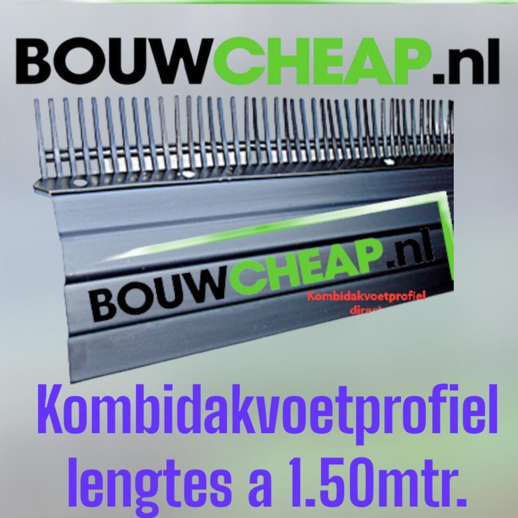 Kombidakvoetprofiel productie lengte 1.50en 3.00mtr