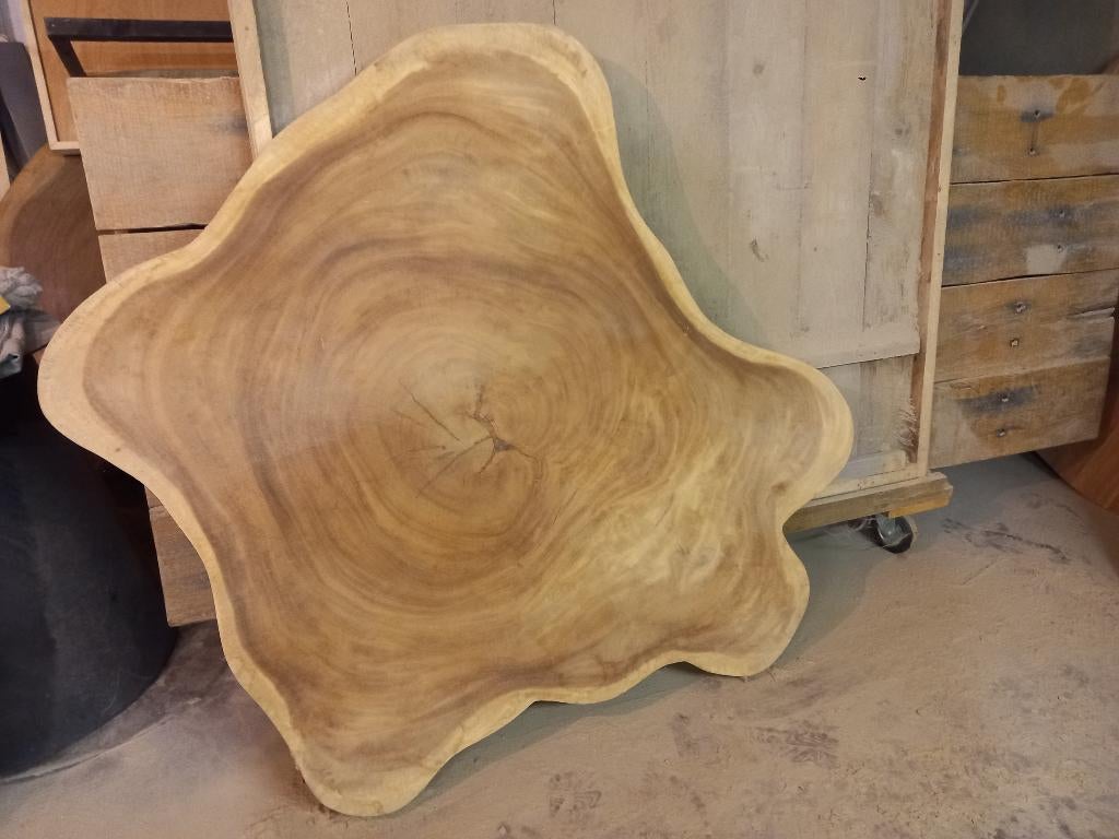 SALE! Laatste suar boomstam schijven. NIEUW, 100 tot 150 cm, Ophalen of Verzenden, Minder dan 50 cm, Rechthoekig