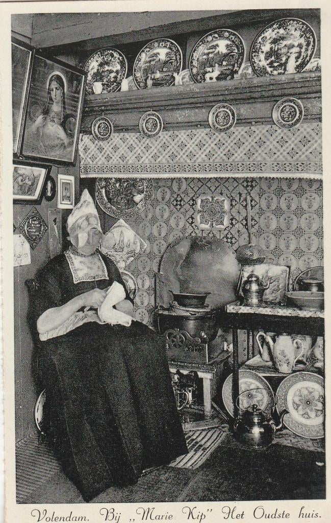 volendam- bij marie kip, Verzamelen, Ophalen of Verzenden, Voor 1920, Noord-Holland
