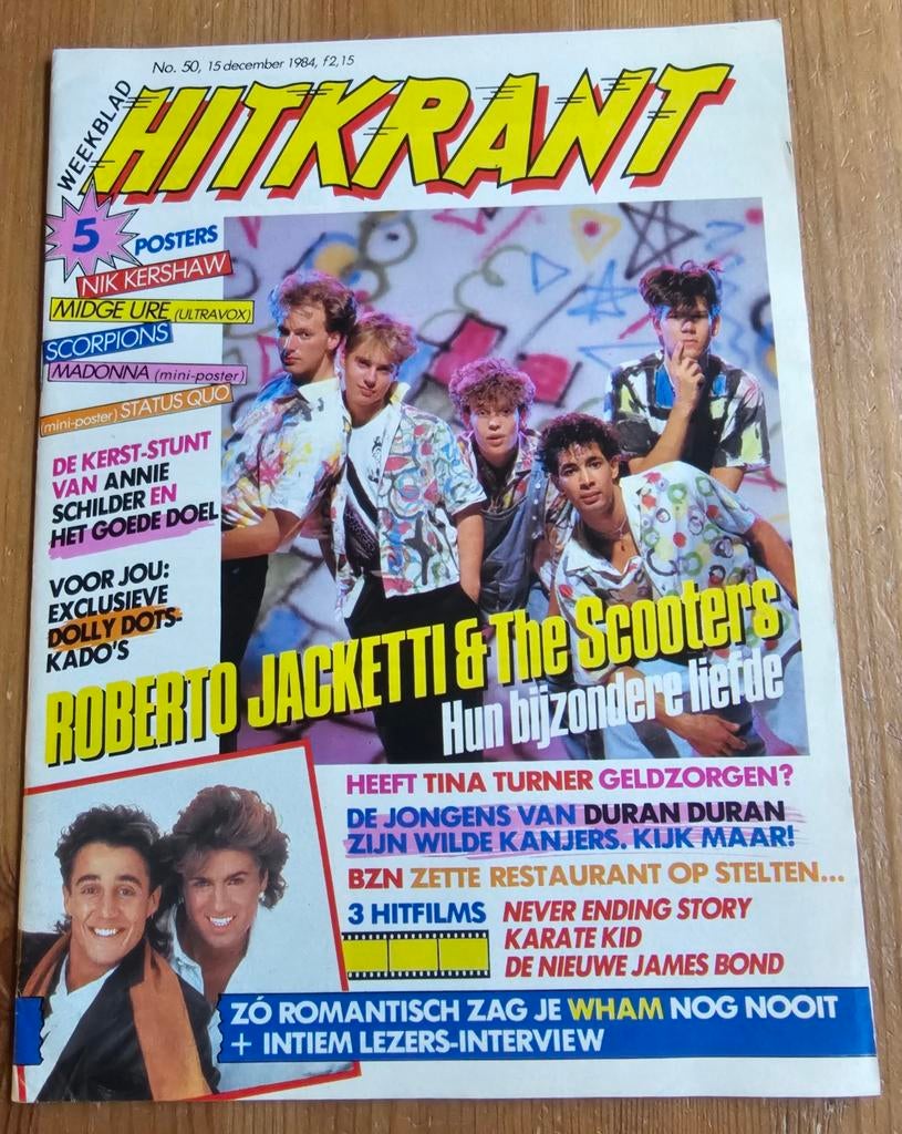 Hitkrant 15 December 1984 100% Compleet Tijdschrift Zeldzaam, Ophalen of Verzenden, 1980 tot heden, Nederland, Tijdschrift