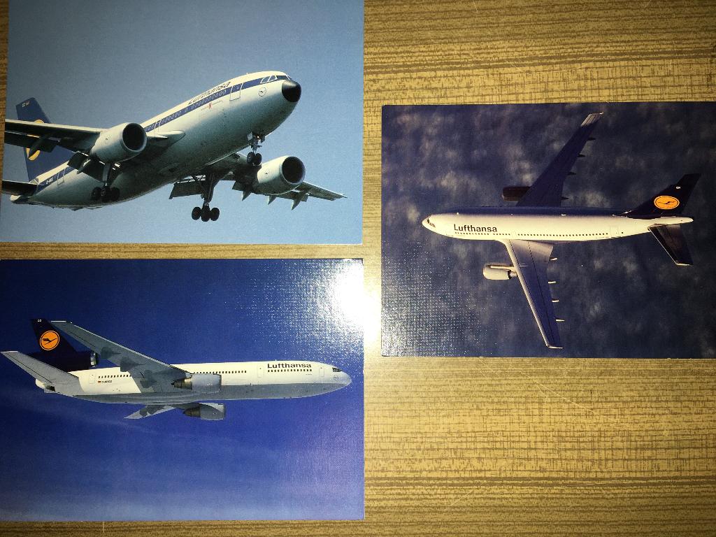 6x Lufthansa Air Holland KLM Cityhopper DLT ansichtkaarten, Verzamelen, Ophalen of Verzenden, Nieuw, Kaart, Foto of Prent