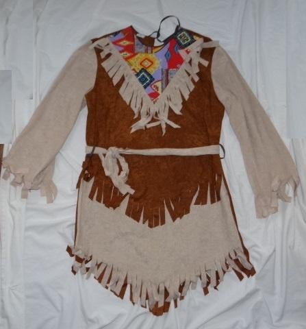 Leuk bruin/beige/rood/blauw INDIAAN/NATIVE AMERICAN jurk, Kleding | Dames, Ophalen, Carnaval, Kleding, Maat 36 (S)