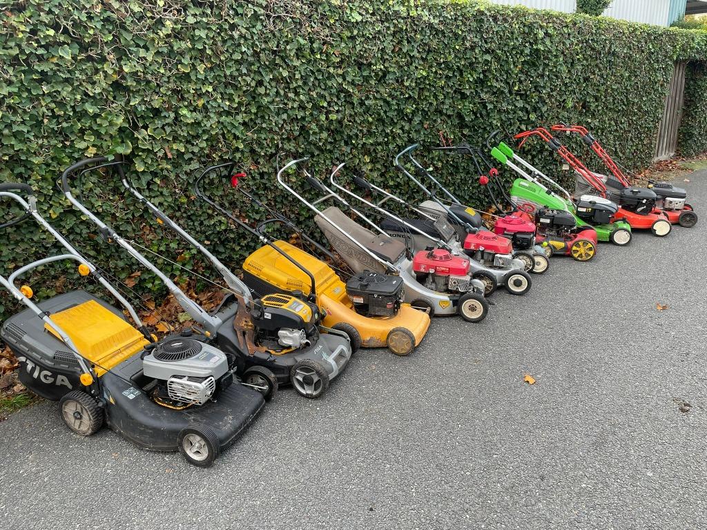 gebruikte benzinemaaier alles in 1 koop T.E.A.B., Tuin en Terras, Grasmaaiers, Cirkelmaaier, Gebruikt, Info@reekers-tuinmachines.nl