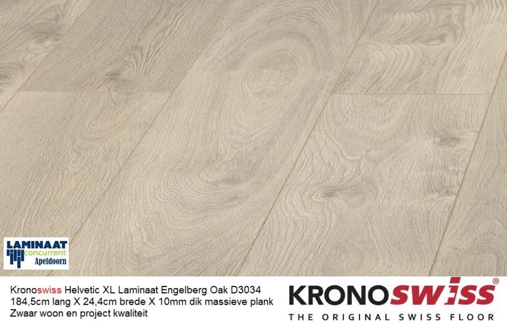 XL Laminaat Engelberg Oak D3034 184,5cm lang 10mm €15,95m2, XL Laminaat Light 185cm lang X 24cm breed, 75 m² of meer, Nieuw, Ophalen of Verzenden