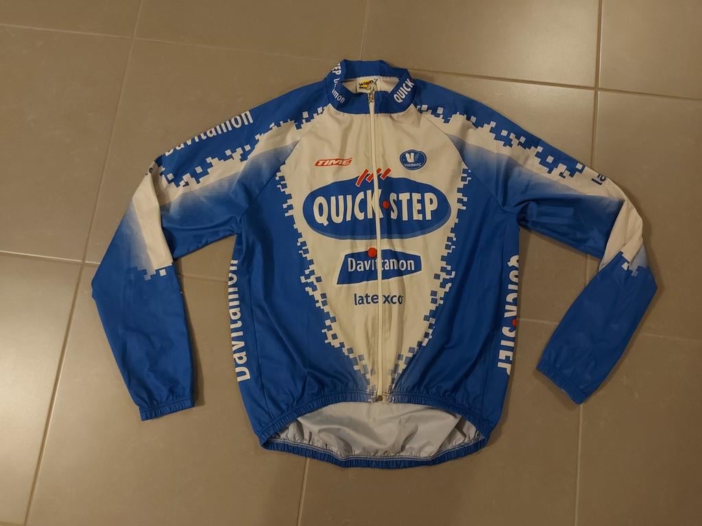 Windvestje wielershirt Quickstep Davitamon, Fietsen en Brommers, Ophalen of Verzenden, Bovenkleding