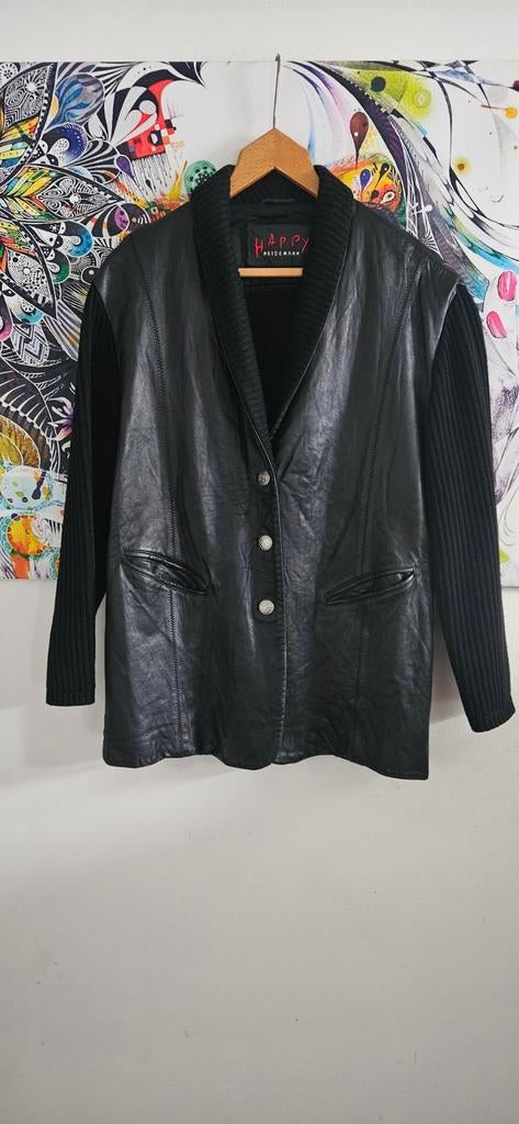 Zwarte Vest Blazer Maat 46 - Happy Heidemann, Zwart, Maat 46/48 (XL) of groter, Ophalen of Verzenden, Zo goed als nieuw