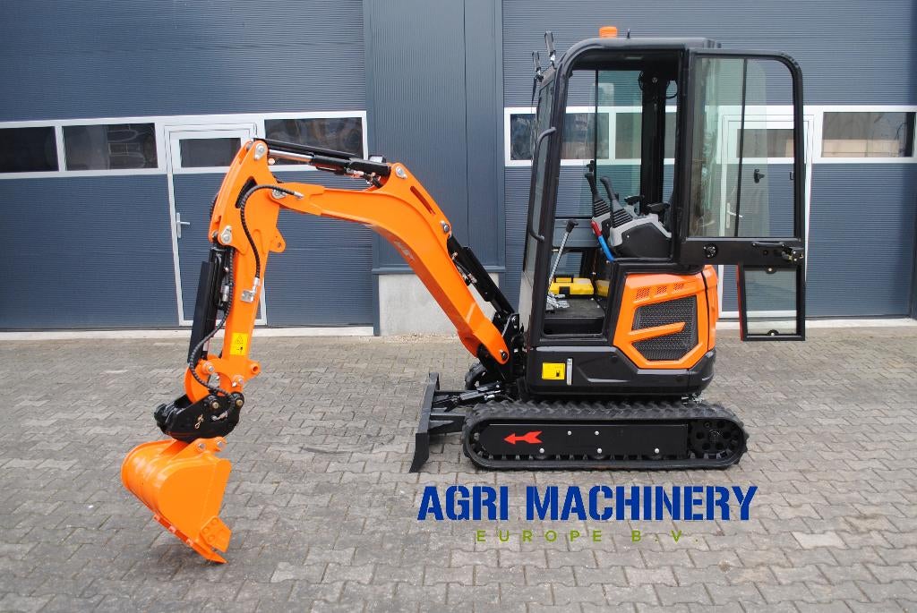 Rexus 1600kg Mini-graafmachine – Kubota D902 | 14 pk, Ophalen of Verzenden, Graafmachine
