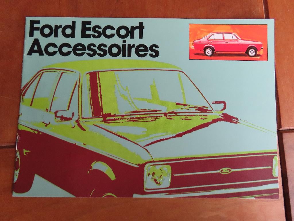Folder Ford Escort Accessoires 1978, Boeken, Auto's | Folders en Tijdschriften, Zo goed als nieuw, Ford, Ophalen of Verzenden