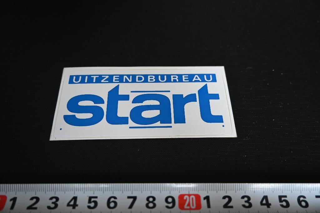 sticker uitzendbureau START, Verzamelen, Stickers, Ophalen, Zo goed als nieuw