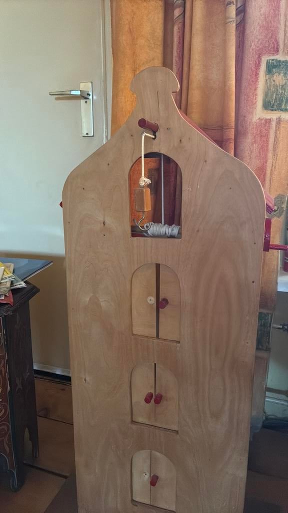 Houten pakhuis met katrol/takel, Ophalen of Verzenden, Gebruikt