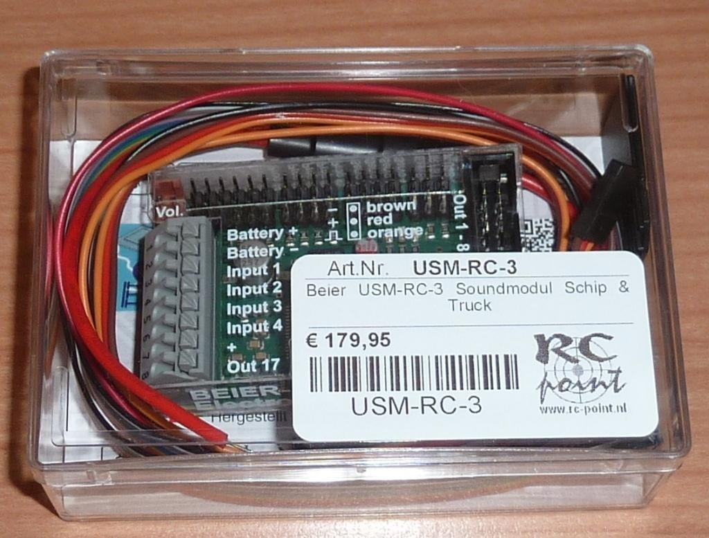 Beier USM-RC-3 Soundmodul Schip & Truck + Software, Hobby en Vrije tijd, Modelbouw | Auto's en Voertuigen, Overige merken, Verzenden