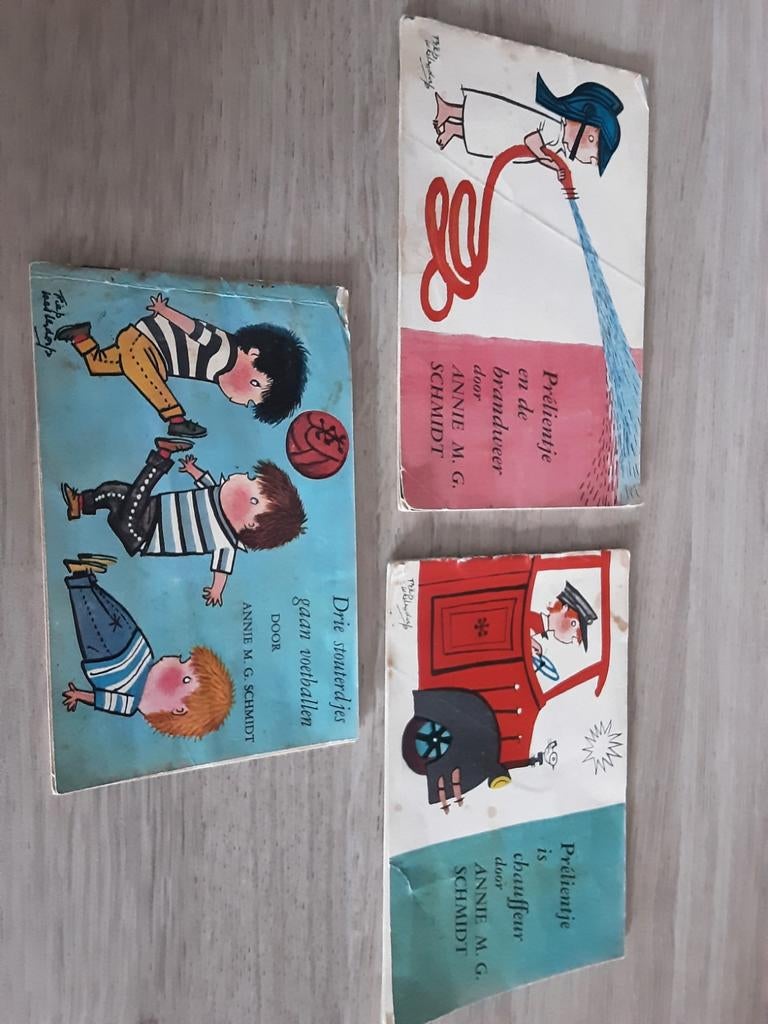 Annie M.G. Schmidt  Prëlientje & Drie Stoutertjes - Vintage, Ophalen of Verzenden, Gelezen, Annie M.G. Schmidt, Fictie algemeen