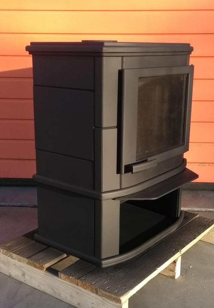!! demo model ALTECH GRANDE NOBLES DEPOT 3/11 KW met aslip !, Ophalen, Houtkachel, Zo goed als nieuw, Vrijstaand
