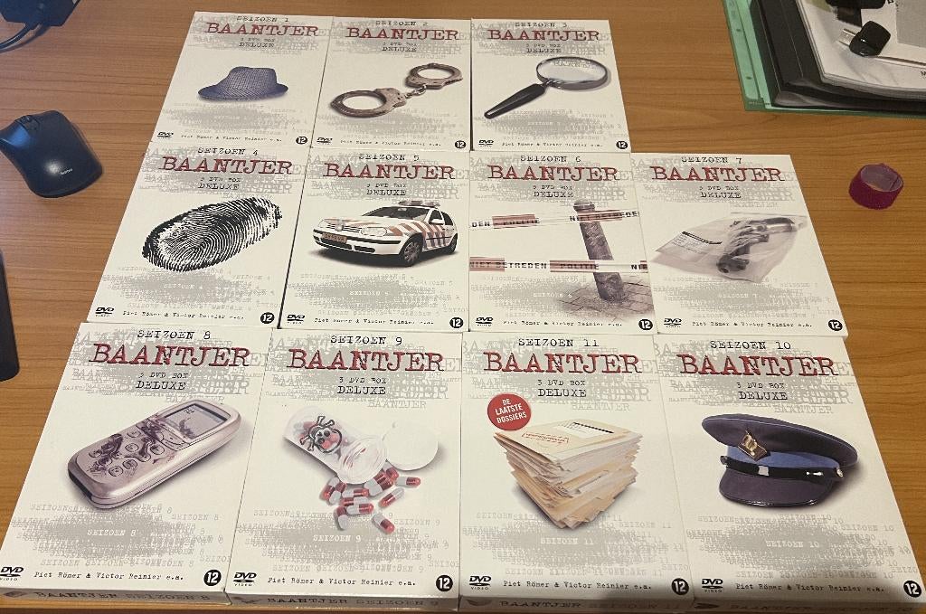 DVD Serie Baantjer 1 t/m 11, Ophalen of Verzenden, Zo goed als nieuw, Vanaf 12 jaar, Boxset