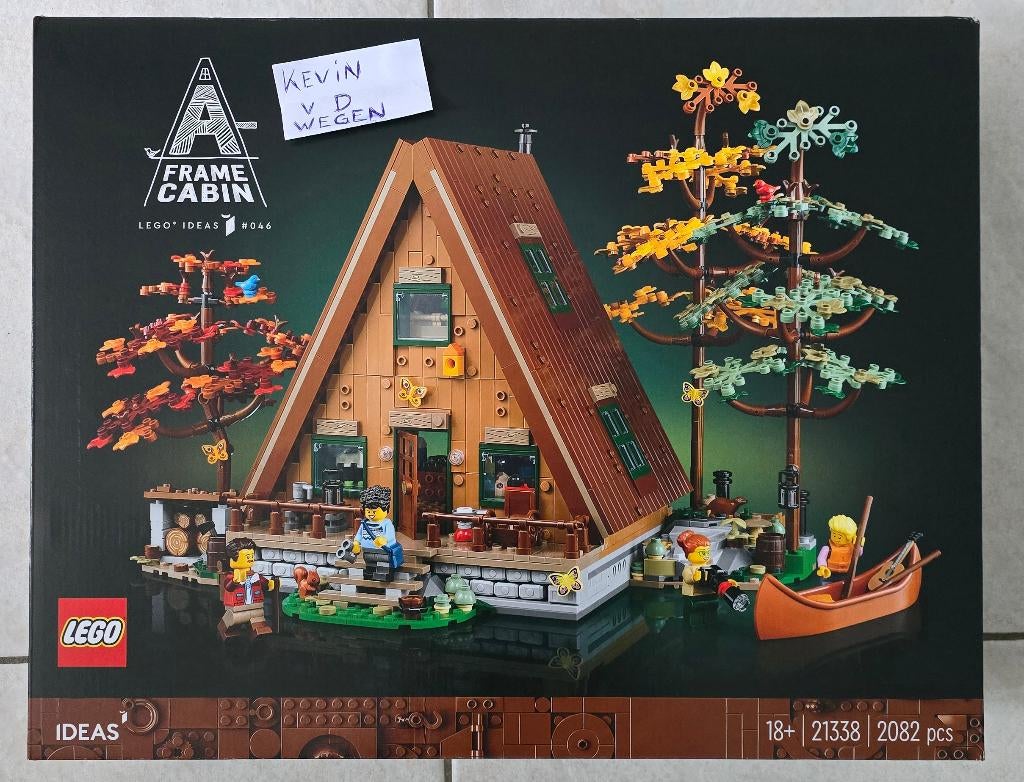 Lego ideas A-frame boshut (21338), Nieuw, Ophalen of Verzenden, Icons, Complete set