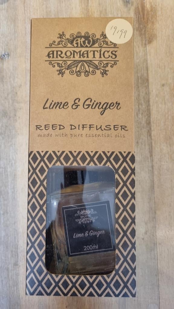 Geur diffuser - Lime & Ginger, Overige materialen, Ophalen of Verzenden, Kaars, Bruin
