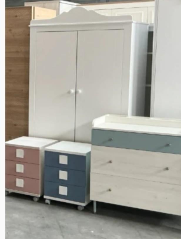 SHOWMODEL Kledingkast Klaudia 2-deurs wit 206x119x60 cm, Met deur(en), 100 tot 150 cm, 200 cm of meer, Nieuw