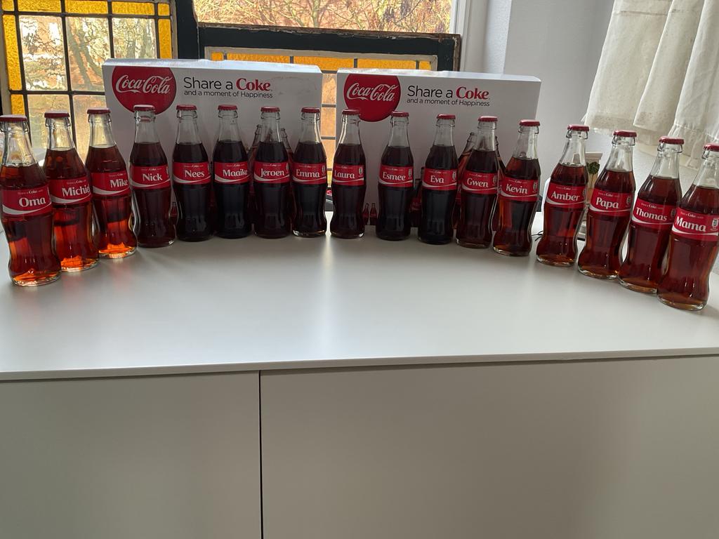 Coca-Cola 'Share a Coke' verzameling of per stuk met naam, Verzamelen, Merken en Reclamevoorwerpen, Zo goed als nieuw, Gebruiksvoorwerp