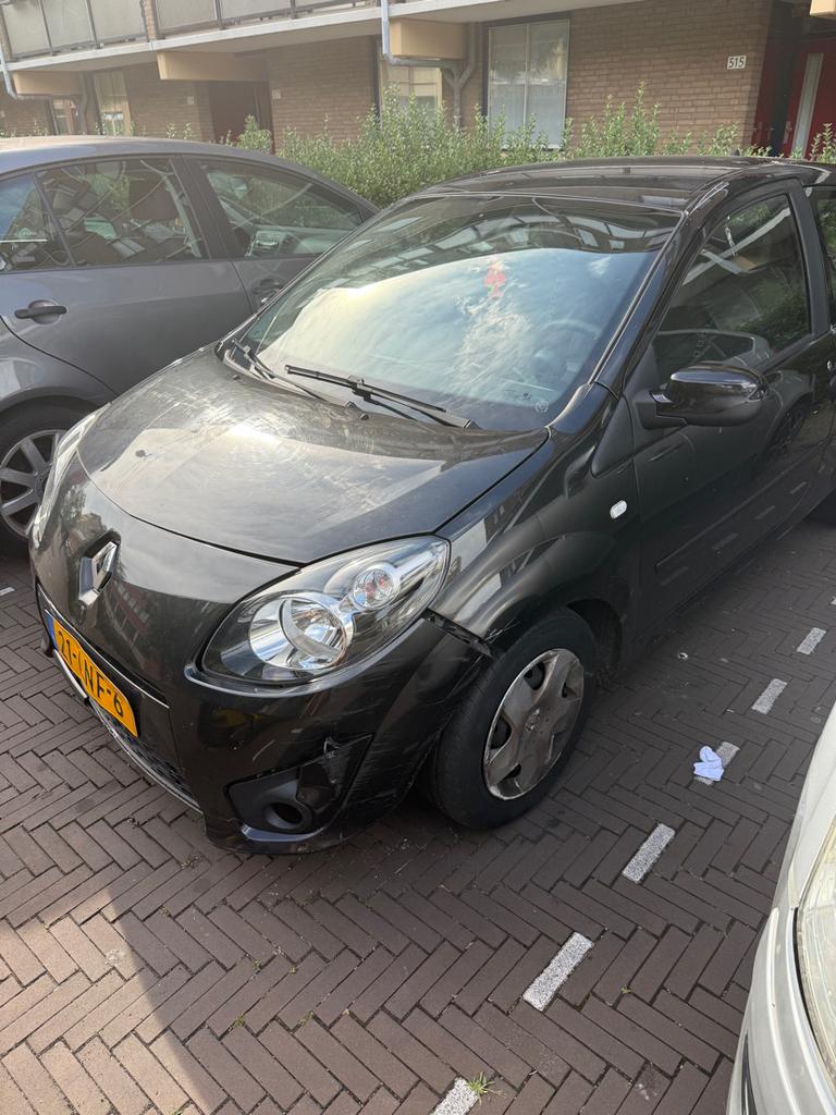 Renault Twingo Zwart schade auto, Auto diversen, Schadeauto's, Renault, Handgeschakeld, Benzine, Hatchback, Zwart, Ophalen of Verzenden