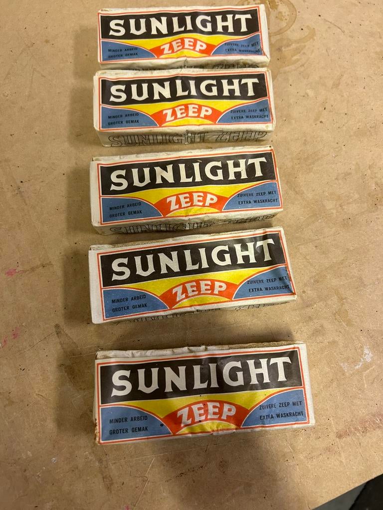 Antiek Sunlight Zeep in verpakken, Ophalen of Verzenden, Zegels, Bonnen of Punten