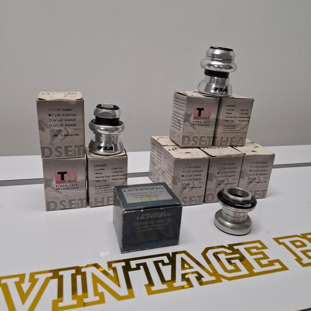 13 stuks NOS Retro balhoofdset Shimano Ultegra 105 FSA, Ophalen of Verzenden, Nieuw, Voorvork, FSA