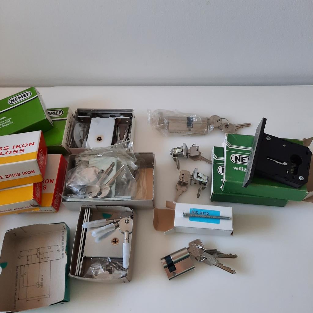 Pensloten postkast sloten knopcilinder halve cil bijzetslot, Ophalen of Verzenden, Nieuw, Slot
