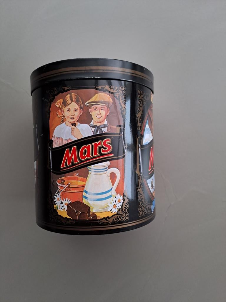 Vintage Mars Blikken Voorraadtrommel, Ophalen of Verzenden, Gebruikt