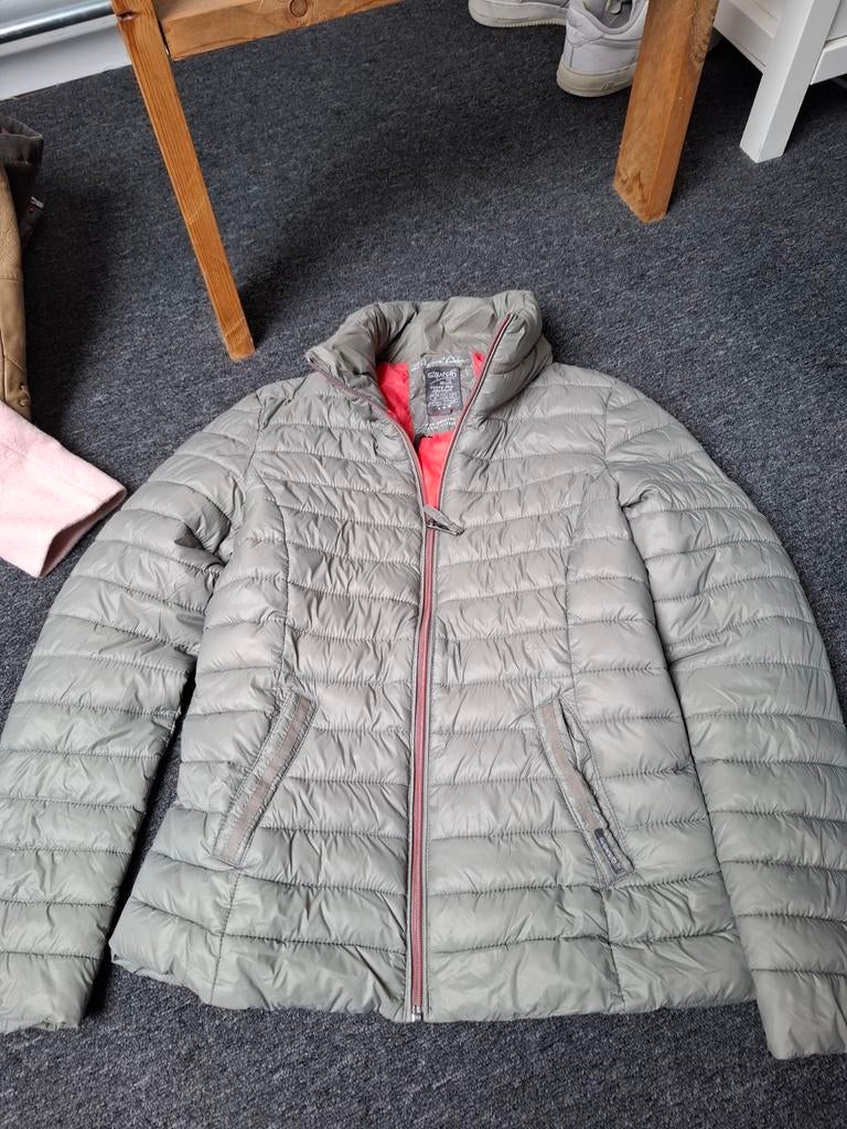 SQUESTO Tussenjas Maat 36 Taupe, Beige, Ophalen of Verzenden, Zo goed als nieuw, Maat 36 (S)