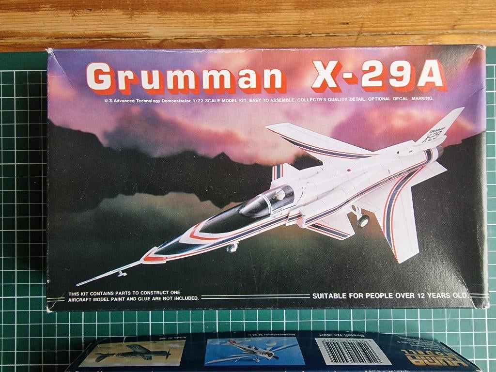 Grumman X-29A 1/72 Kiddieland KE-3 199x 1st issue, Overige merken, 1:72 tot 1:144, Ophalen of Verzenden, Zo goed als nieuw