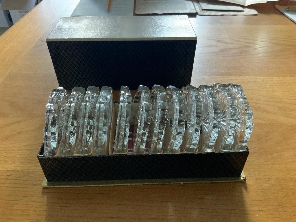 Onderzetters kristal, Antiek en Kunst, Ophalen