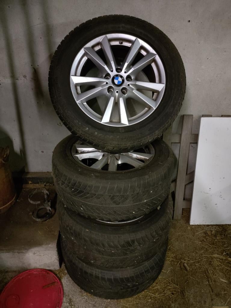 BMW X5 Velgen met Winterbanden, Auto-onderdelen, Banden en Velgen, Ophalen, 18 inch, Gebruikt, 255 mm