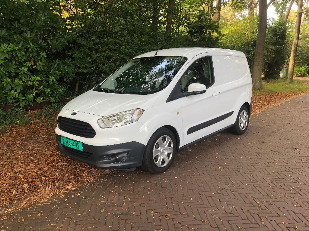 Ford Transit courier lease overname mogelijk, Voorwielaandrijving, Stof, Zwart, Wit