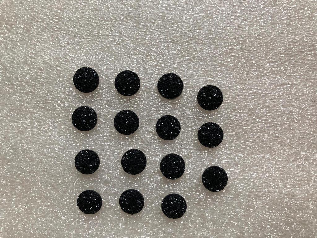 CABUCHON - ZWART - 12 MM GROOT X 15 STUKS, Ophalen of Verzenden, Zo goed als nieuw, Versiering of Embellishment