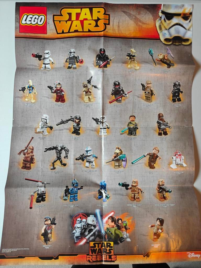 LEGO Star Wars poster 2015 Minifigure Gallery nieuw, Ophalen of Verzenden, Nieuw, Complete set, Lego