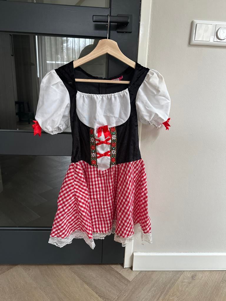 Dirndl jurkje / Duits bierfest jurkje - Maat 140, Ophalen of Verzenden, Zo goed als nieuw, 134 t/m 140, Meisje