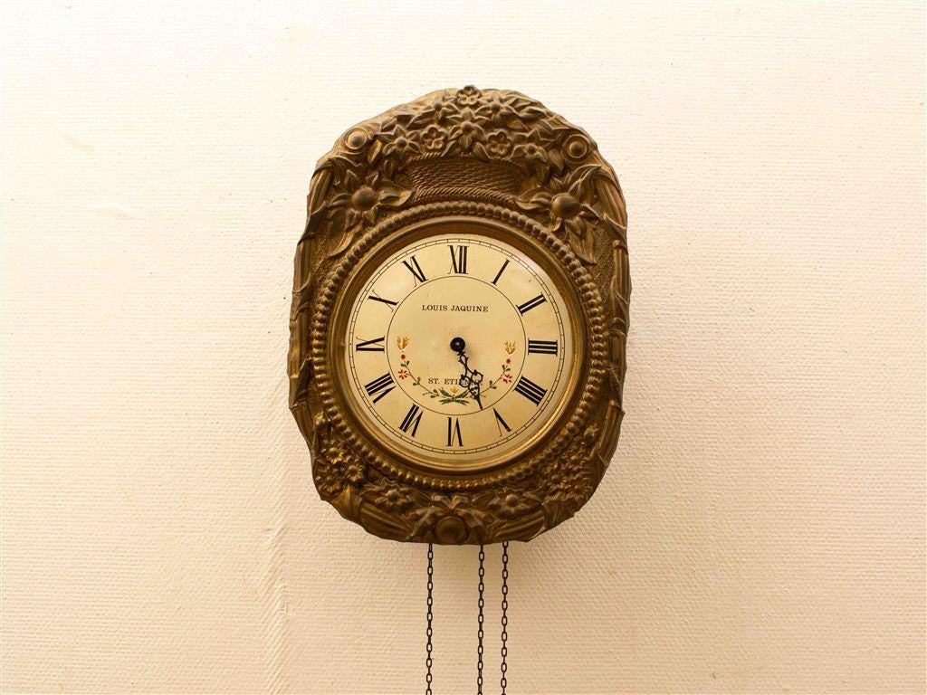 Louis JaQuine st etienne wandklok 37713, Huis en Inrichting, Woonaccessoires | Klokken, Gebruikt, Wandklok, Ophalen of Verzenden