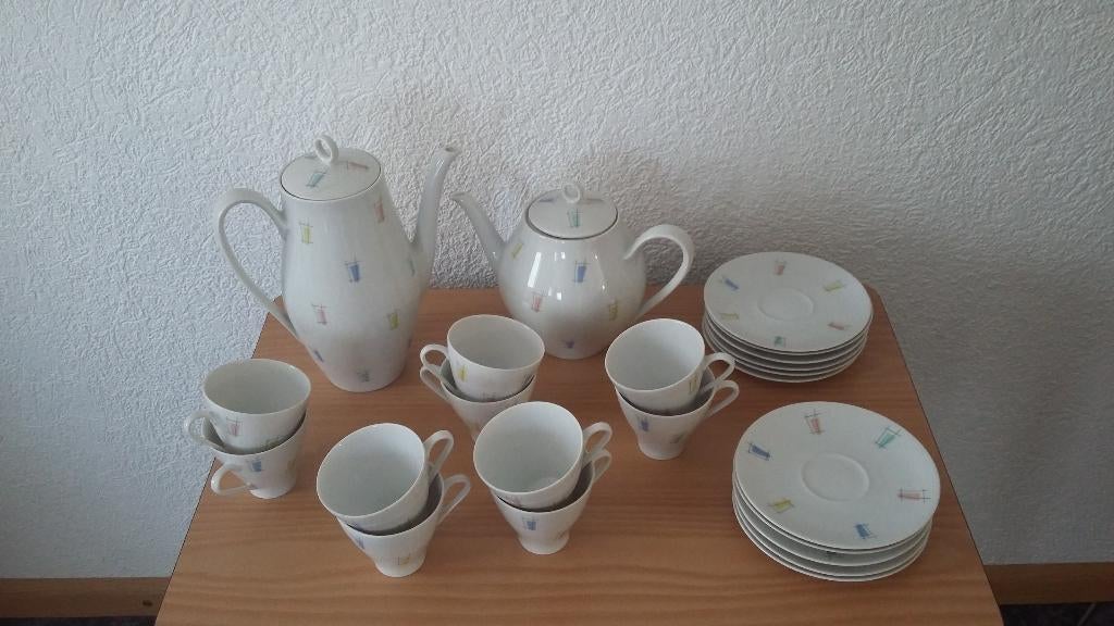 Vintage koffieservies, Ophalen