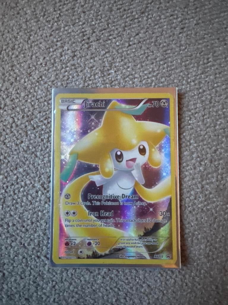 Jirachi Pokemon Kaart - XY112, Ophalen of Verzenden, Zo goed als nieuw, Losse kaart, Foil