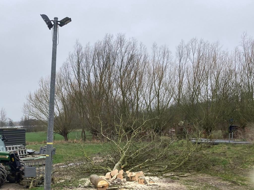 Lantarenpaal, Tuin en Terras, Buitenverlichting, Staande lamp, Ophalen of Verzenden, Netvoeding, 50 tot 250 watt