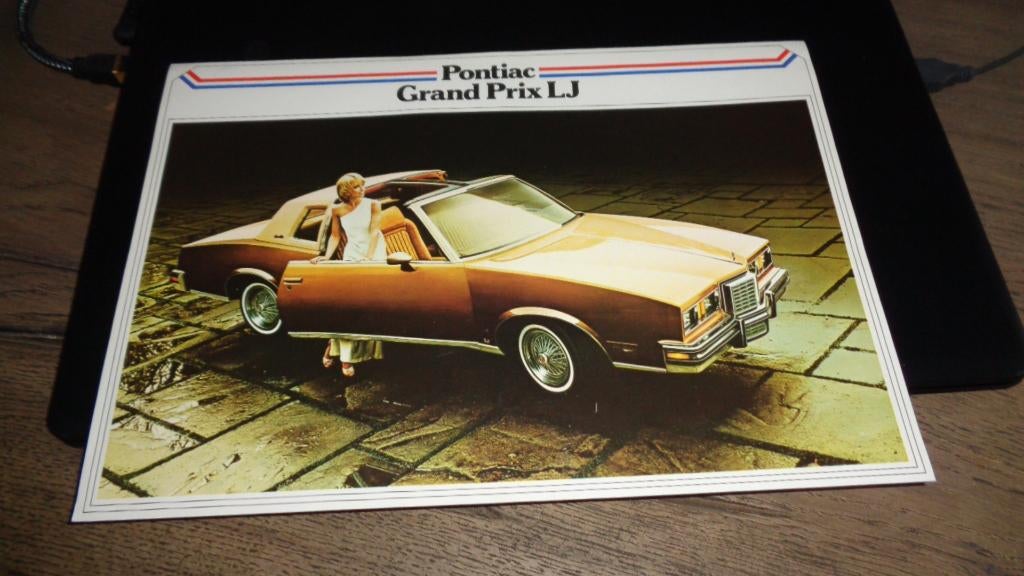 Folder  USA model PONTIAC  GRAND PRIX  LJ, Verzenden, Nieuw, Overige merken