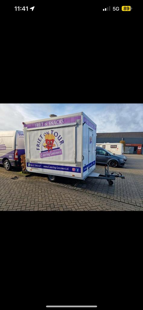 Te huur frietkar op locatie, Cateraar